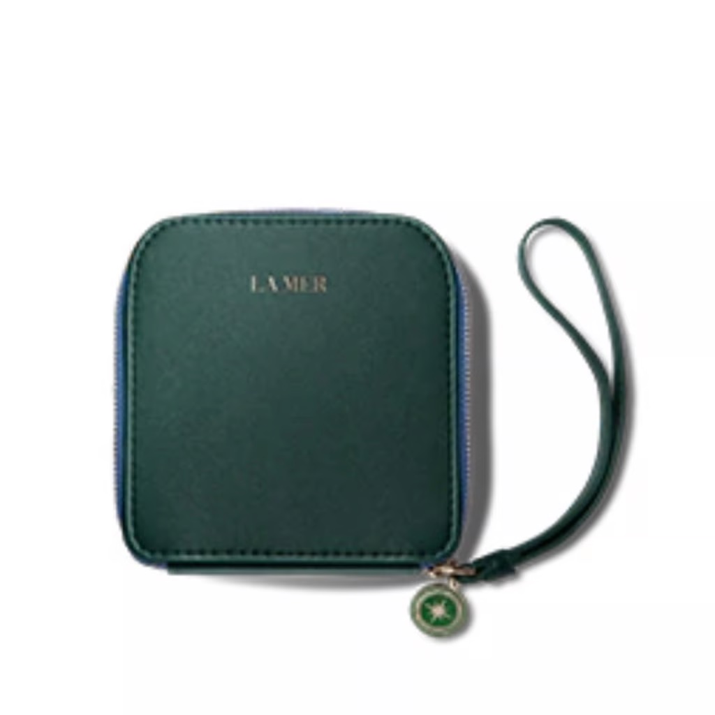 La Mer Cosmetic Case In Emerald Green Brand New